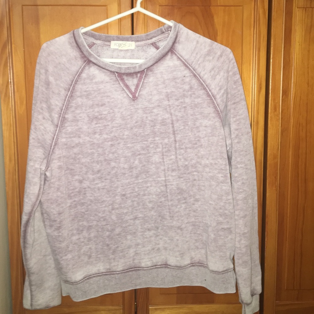 purple crew neck